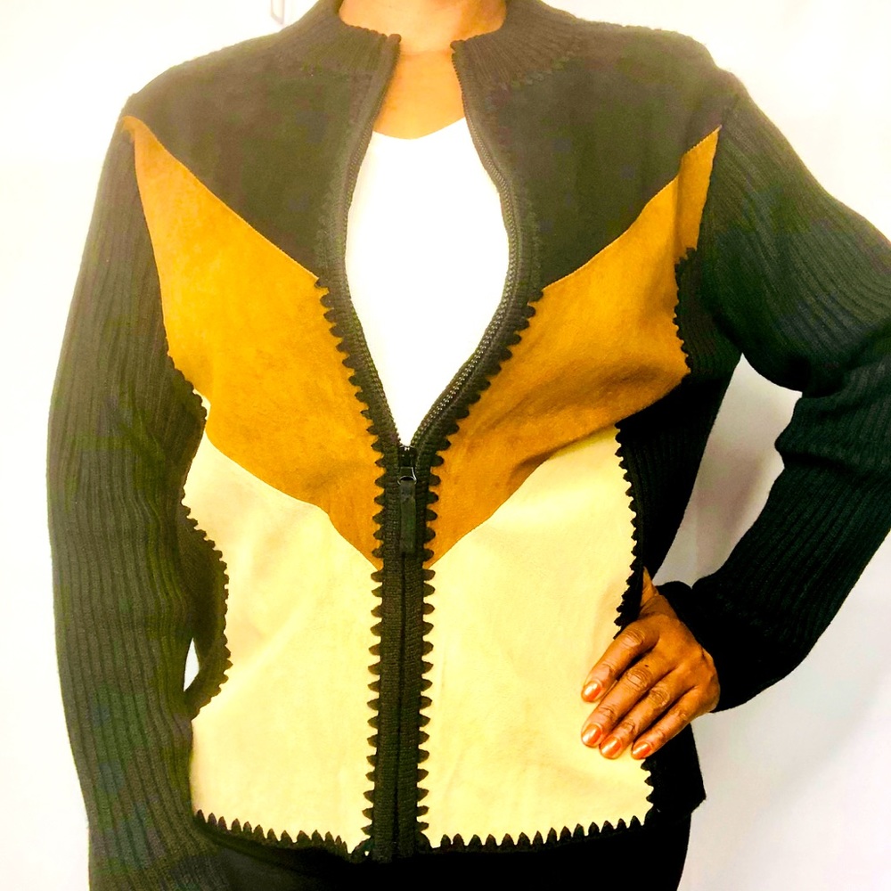 Designer Studio Originals Contrast Zip Sweater